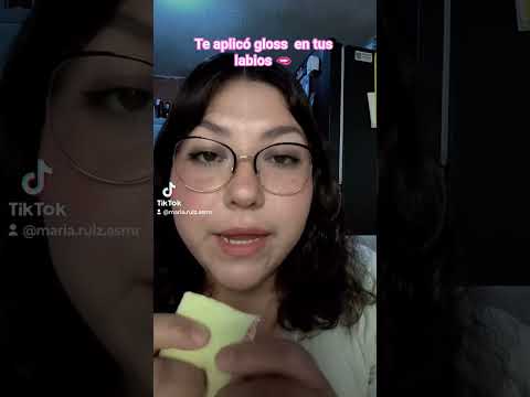 te aplicó gloss en tus labios 💋 #asmr #asmrsounds #asmrcommunity