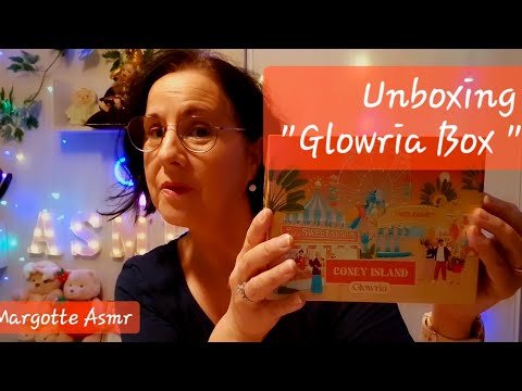 Asmr français, Unboxing.  "Glowria box "