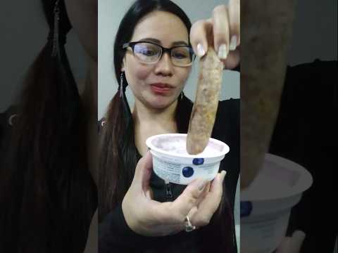 TRY SAUSAGE WITH YOGURT #everyone #shortsfeed #sausage #crazyvideo #crazylady