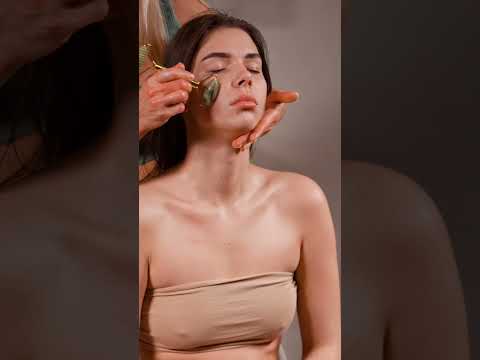Gentle relaxing asmr neck and face guasha massage for Lisa #asmrmassage