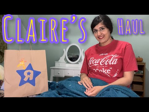 ASMR Claire’s haul