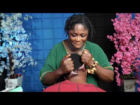 ASMR super intense nape focus scalp massage with bead sound 