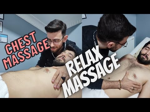 ASMR CHEST AND BACK MASSAGE SLEEP MASSAGE RELAXING MASSAGE SLEEP MASSAGE #chest