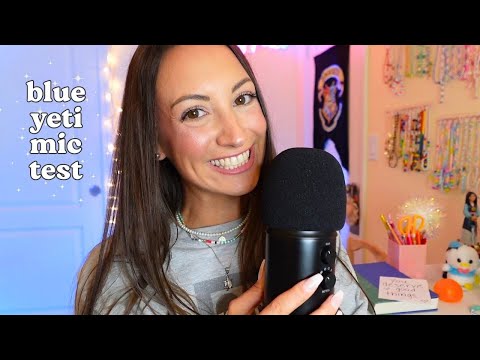 ASMR Testing My Blue Yeti Mic Settings ♾️ (*tingly* rambles)