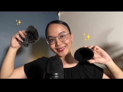 ASMR Mic Cover Triggers  while it's raining 💧☔️