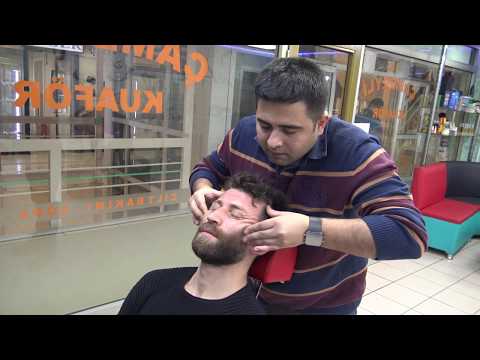 ASMR = MASSAGE TURKISH BARBER = head , arm ,face ,back massage =kafa ,sırt ,kol ,yüz masaj'ı=