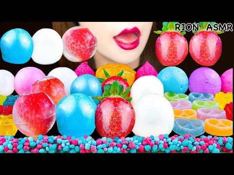 【ASMR】CANDIED PLANET GUMMY,CANDIED ORANGE,CANDIED STRAWBERRY,MARSHMALLOW MUKBANG 먹방 EATING SOUNDS