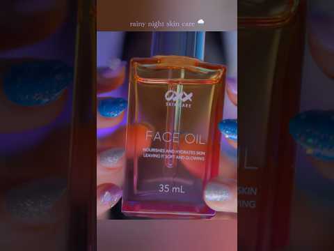 Melt Into Rainy Night Skincare 🌧️ ☔ #asmr #fastasmr #skincareasmr