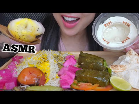 ASMR CHICKEN KAFTA WITH RICE (EATING SOUNDS) NO TALKING | SAS-ASMR