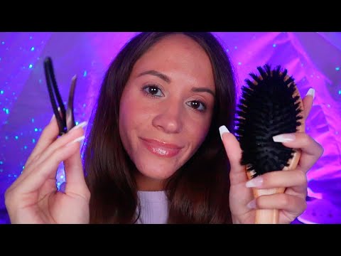 ASMR / Hairbrushing & Hair Clipping (personal attention)