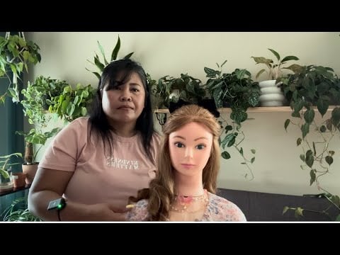 ASMR |  2 Daphne “BRIDGERTON” Hairstyle, Modern Regency Hair Styling, Hair Fixing Finishing Touches