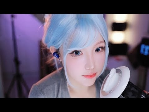 ASMR Relax Room | 芦荟胶 口腔音 直升机 舔耳朵 耳边吐息