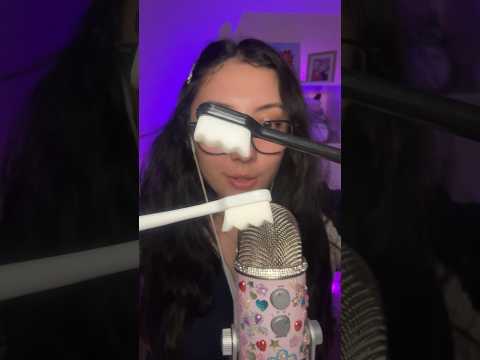 Headphones recommended for this one!!! #asmr #asmrjade #tingles #sleep #whisper #micbrushing