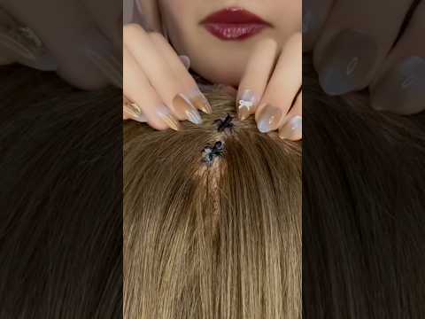 ASMR Lice Check 🐜 #asmr #satisfying #asmrtriggers #relax #shorts