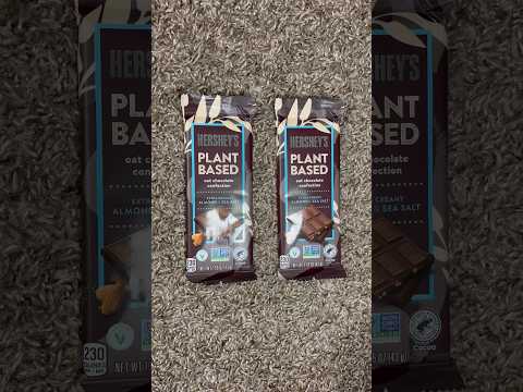 ASMR Tapping On Two Hershey's Plant Based Chocolate Bars | (No Talking) #ASMR #Shorts