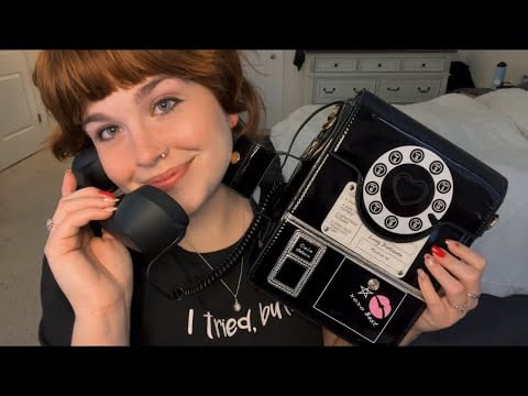 ASMR Overexplaining my ✨New Funky Purses 👛🍓👜(Tapping, scratching, whispering)