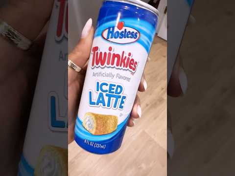 Trying Twinkies iced latte ✨ #icedlatte #icedcoffee #asmr