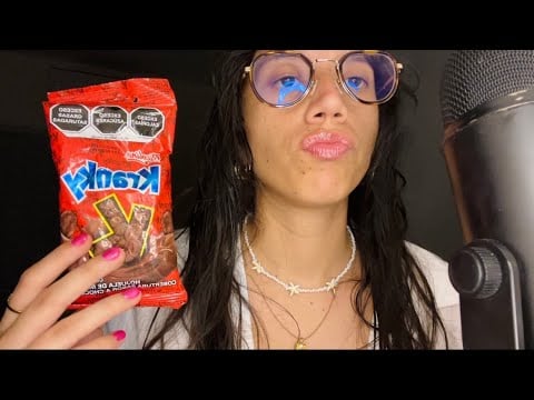 ASMR comiendo chocolates + reseña de pelicula 🔪 