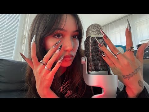 ASMR ☆ Fast Nail & Bare Mic Triggers (camera + mic scratching + more)