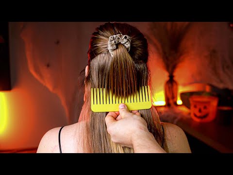 ASMR Sleep THERAPY - Scalp, Nape Scratch & Hair Brushing (No Talk)