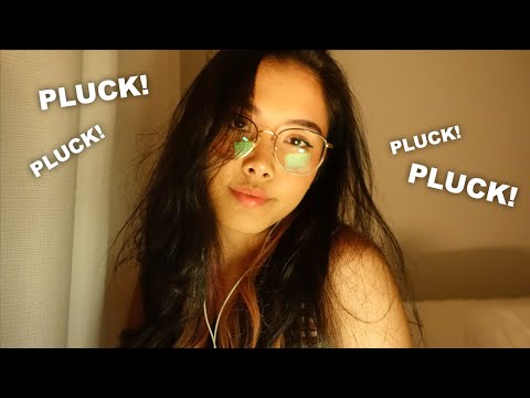 [ASMR] Negative Energy Plucking 👌🏼Scissor Sounds ✂️ Rain Sounds 🌧