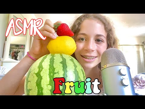 ASMR Tapping on FRUIT! 🍎🍊🍋🍉🍓🍍