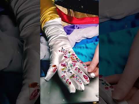 LAYERS of #SATIN #GLOVES #asmrlikeasandbox #ASMR