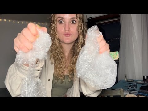 ASMR evening makeup personal attention and unboxing haul (what i brought back from sweden!)