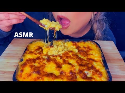 ASMR CHEESIEST MAC & CHEESE MUKBANG (No Talking) EATING SOUNDS | Mandy Foods ASMR