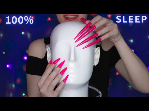 ASMR Scratching , Tapping & Massage with DIFFERENT Mics , Items & Nails 💙 No Talking for Sleep 😴 4K