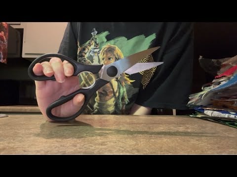 ASMR Cutting Up Plastic
