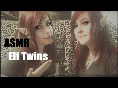 ASMR Elf Twins! [Mouth Sounds] [Binaural] [ Unintelligible Whispering]