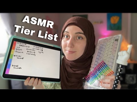 Ranking ASMR Sounds- Tier List