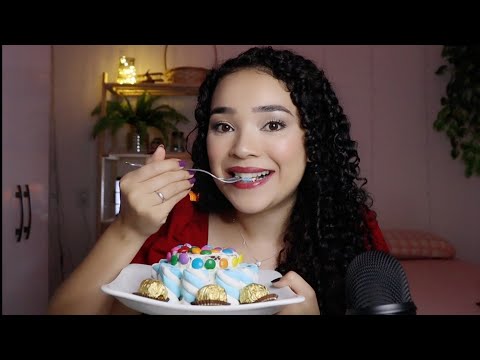 ASMR - DECORANDO MEU BOLO de ANIVERSÁRIO 36 🎂😋🎉