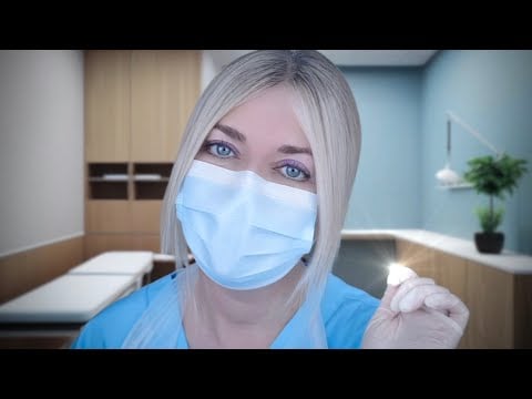 ASMR Ear Exam & Deep Ear Cleaning - Impacted Wax - Otoscope, Fizzy Drops, Picking, Gloves, Typing