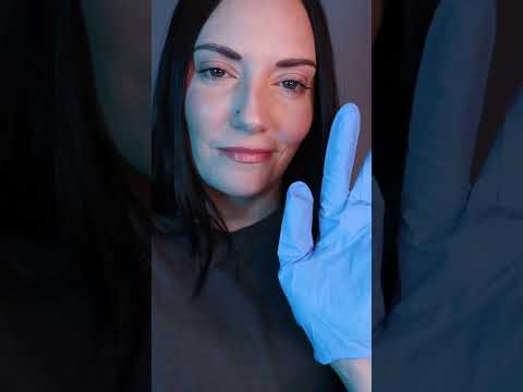 [ASMR] Incredibly tingly glove sounds & face touching 😍 (seriously, so good!) #asmrshorts