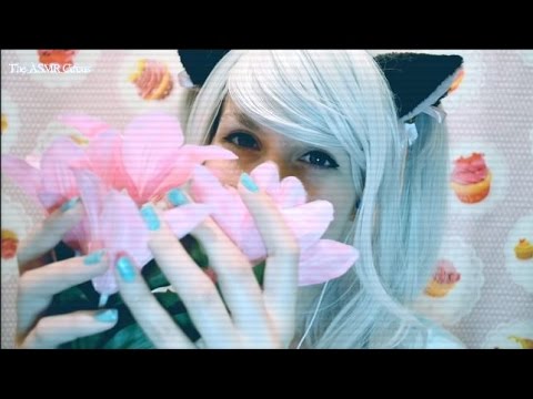 ASMR Crackling Flowers & Breathing on Mic . Whispering