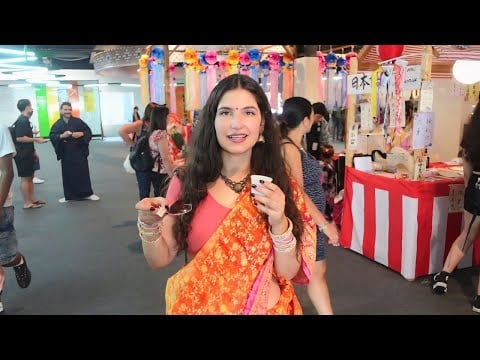 Beautiful Italian Girl WEARING INDIAN SAREE for 24 hours! - I felt like a queen!” (ASMR)
