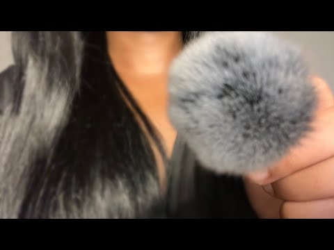 ASMR - Brushing your face until you fall asleep (no talking)