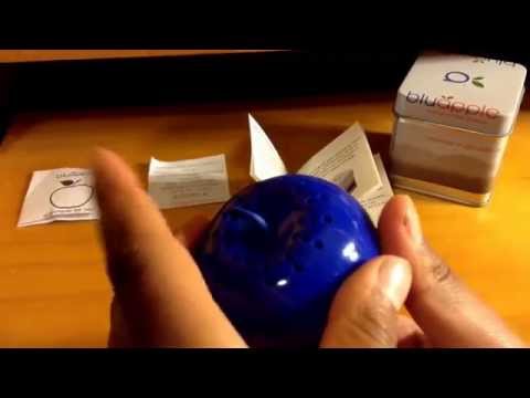 ASMR: blue apple unboxing