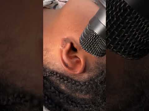 Asmr relaxing ear cleaning gum chewing with mouth sound and ear sound