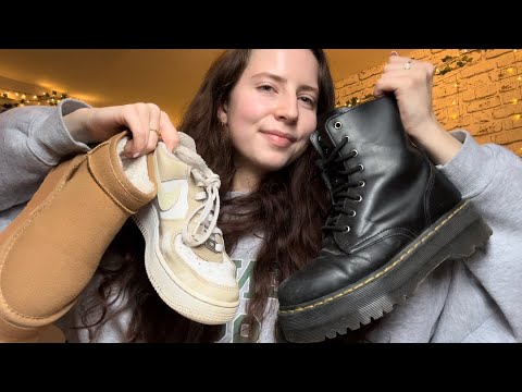 ASMR Shoe Collection 👟(Tingly Tapping, Scratching, Rambling)