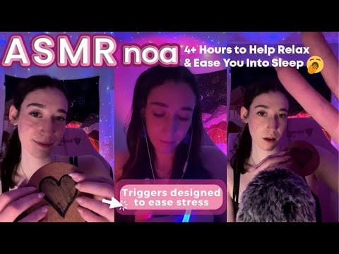 Need to relax? Listen Here | 4+ Hours ASMR to help you sleep & ease anxiety 💕| live #174