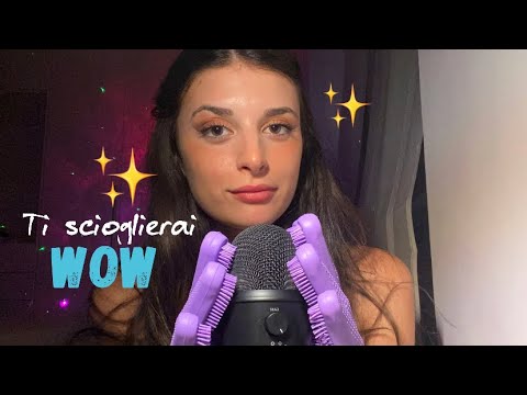 ASMR ITA| ascolta questo suono che ti scioglierà🧤+ whispering e frasi motivazionali✨☘️