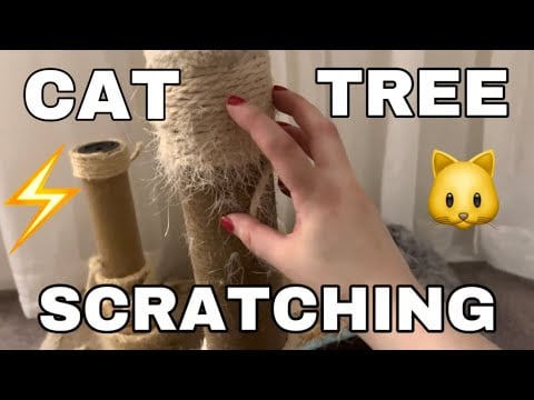 ASMR | Cat Tree Scratching | Fast and Aggressive Fabric & Cardboard Sounds | No Talking | Lofi