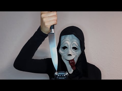 ASMR Knife Sounds & Tapping with Ghostface (No Talking)