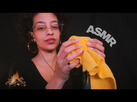 ASMR | CAFUNÉ COM SONS DE LAREIRA PARA DORMIR PROFUNDAMENTE (sem fala)