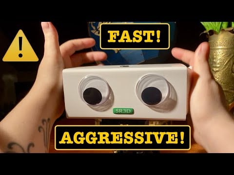 ASMR|⚠️FAST AGGRESSIVE LOUD EARSSCRATCHING MASSAGE DIGGING TAPPING AND BRUSHING! BINAURAL SOUNDS 🎧