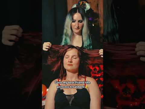 👑Princess Treatment👑 #asmr #asmrrealperson #hairplay #gothgirl #asmrgothgirl #asmrsounds