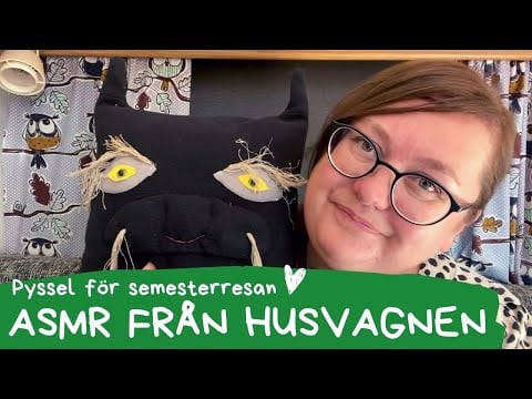 ASMR från husvagnen - min pysselpackning med väldigt många pennor